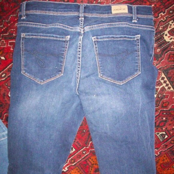 Jordache Denim Mid Rise Skinny Stretch Jeans. Dark Wash, Size 18. Waist Adjuster - Picture 11 of 11